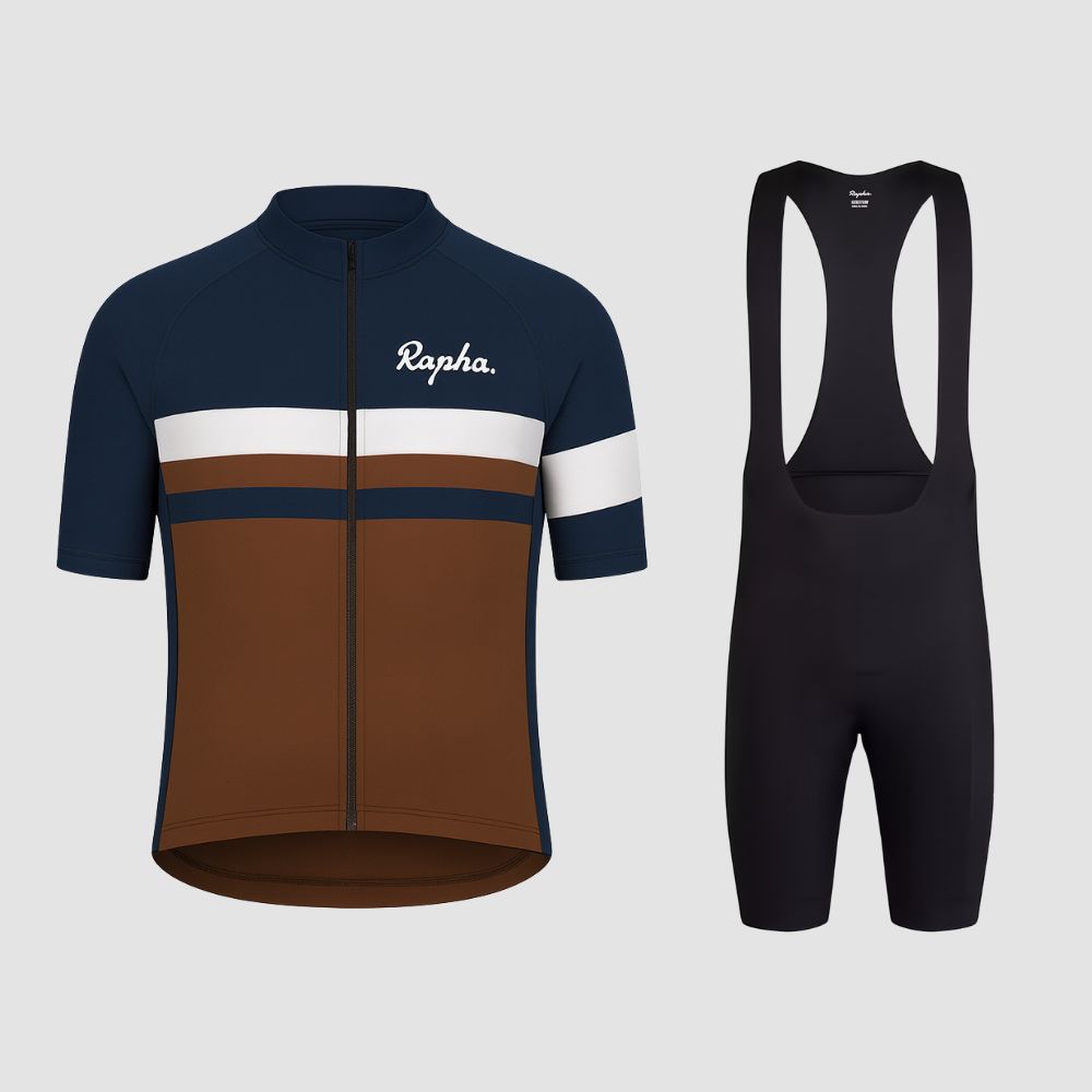 Rapha | Professional Cycling Set Brown Blue