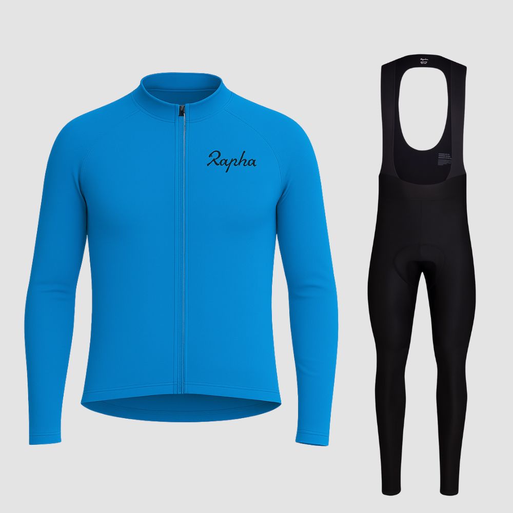 Rapha | Long Sleeve Professional Cycling Set Blue