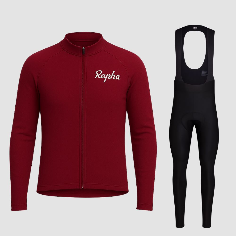 Rapha | Long Sleeve Professional Cycling Set Red