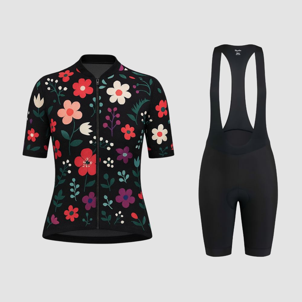 Rapha | Professional Women's Cycling Set Black Floral