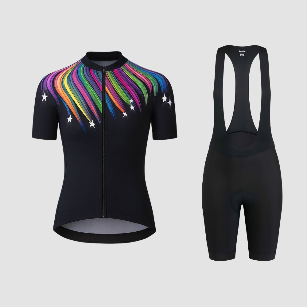 Rapha | Professional Women's Cycling Set Black Rainbow